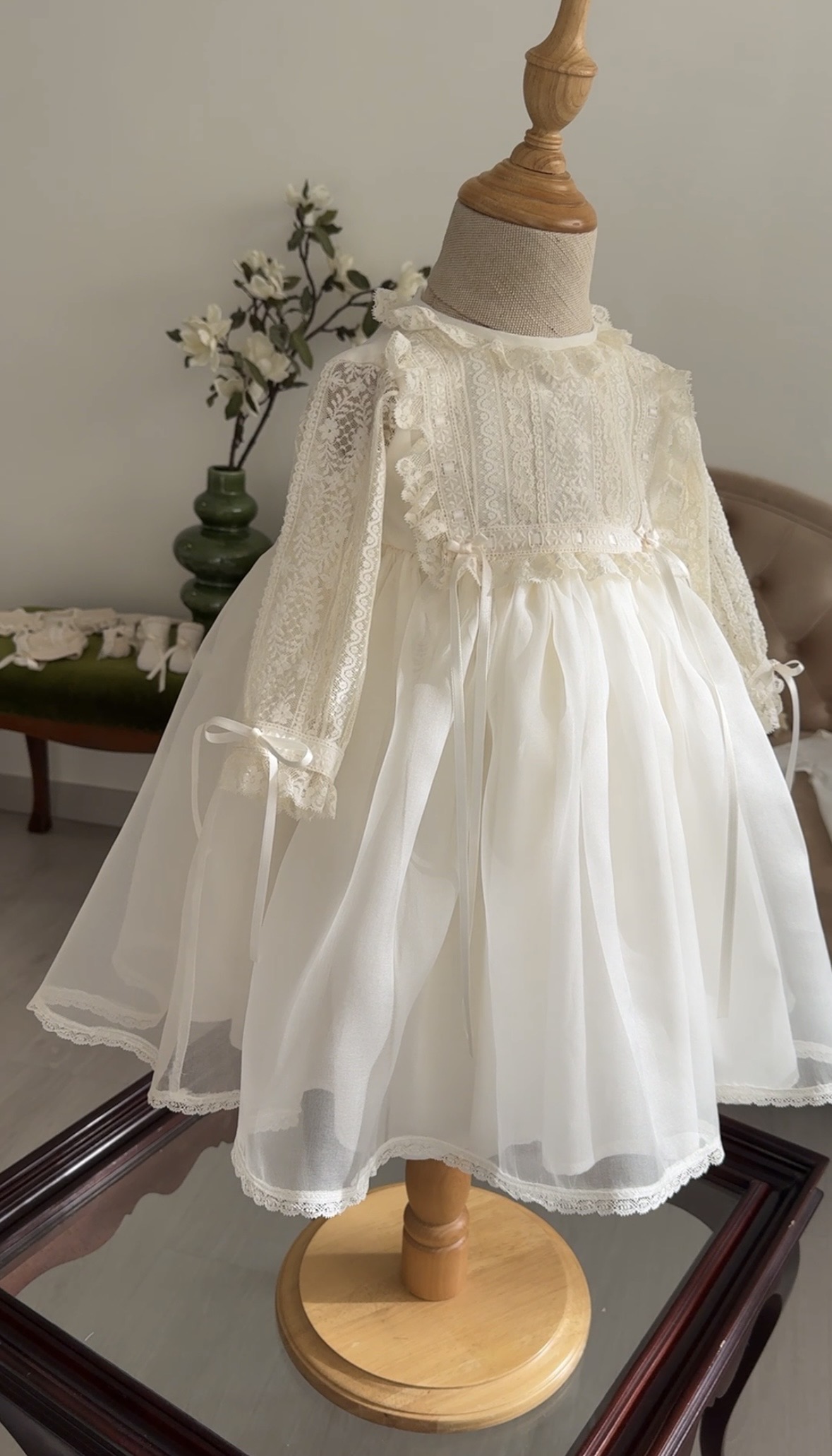 Rome silk organza dress